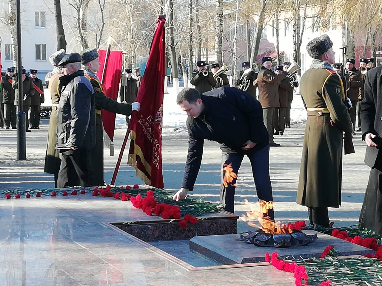 Торжественное мероприятие, посвященное Дню защитника Отечества и Вооруженных Сил Республики Беларусь