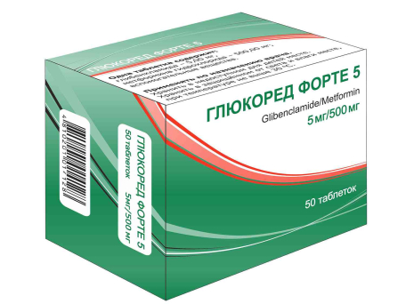 Глюкоред Форте 5, таблетки